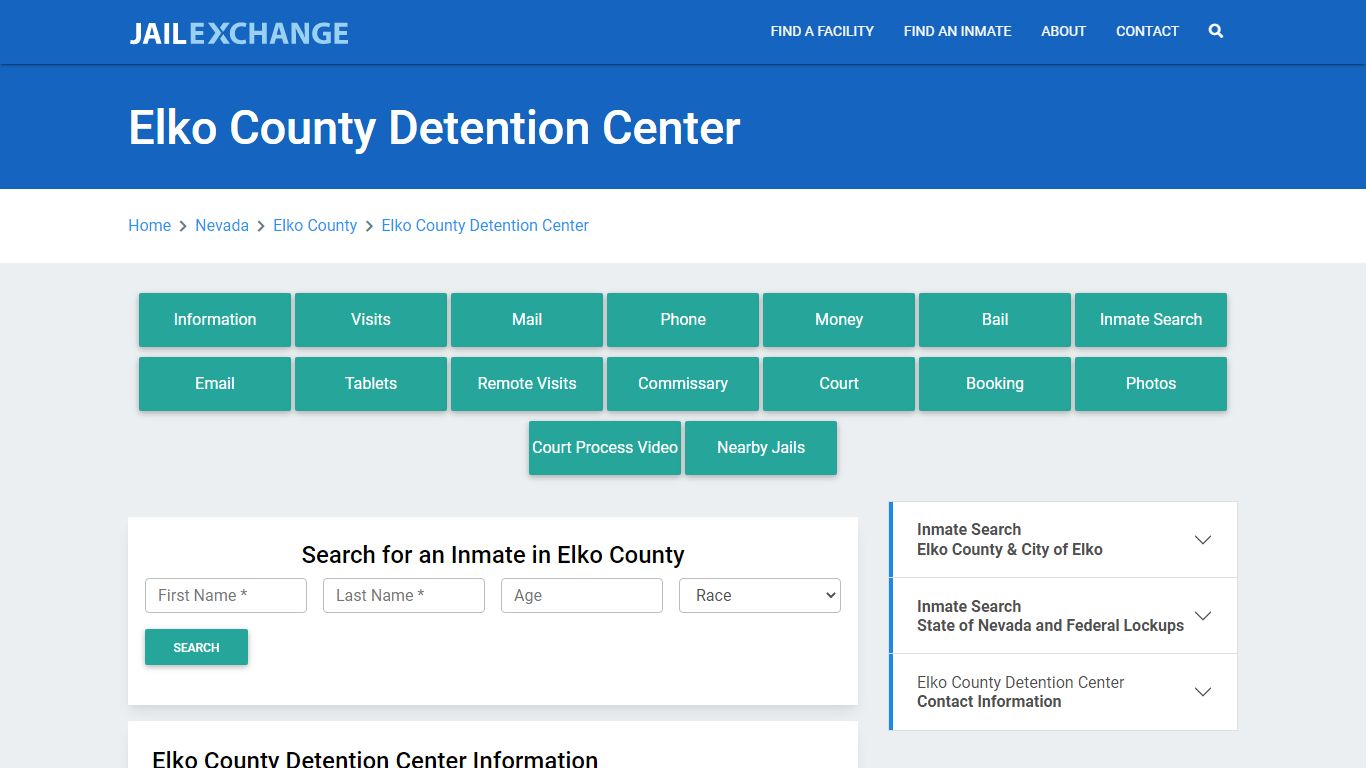 Elko County Detention Center - Jail Exchange